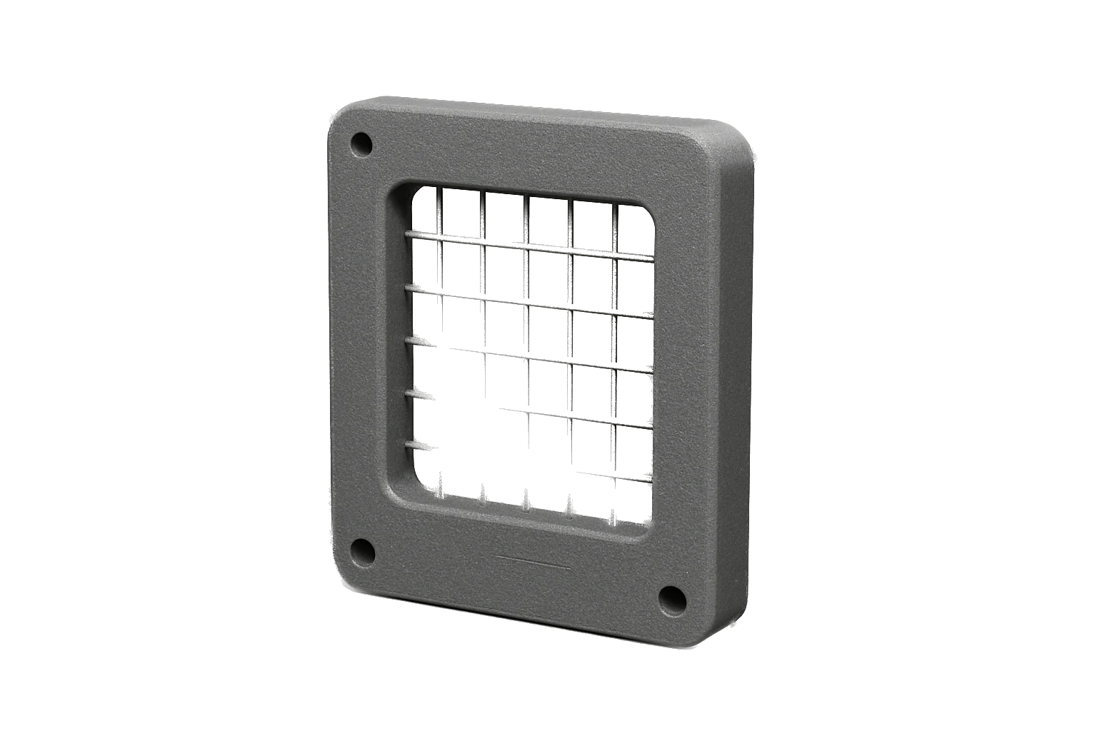 A dimensionally-stable machine guard panel 3D-printed in grey glass-fiber Rev1 ABS-GF
