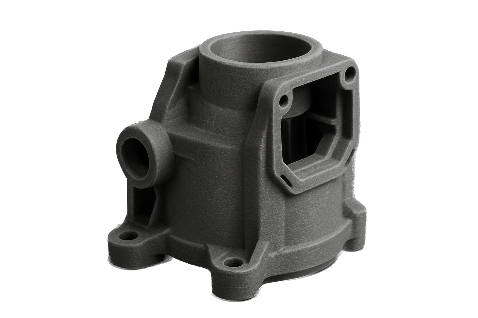 Rev1 ABS-GF part 3D-printed in glass-filled ABS, evenly wound
