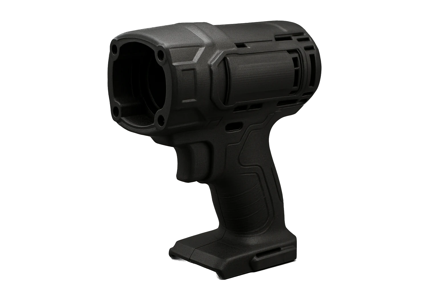 Part 3D-printed in premium black ABS Pro, evenly wound and warp-free