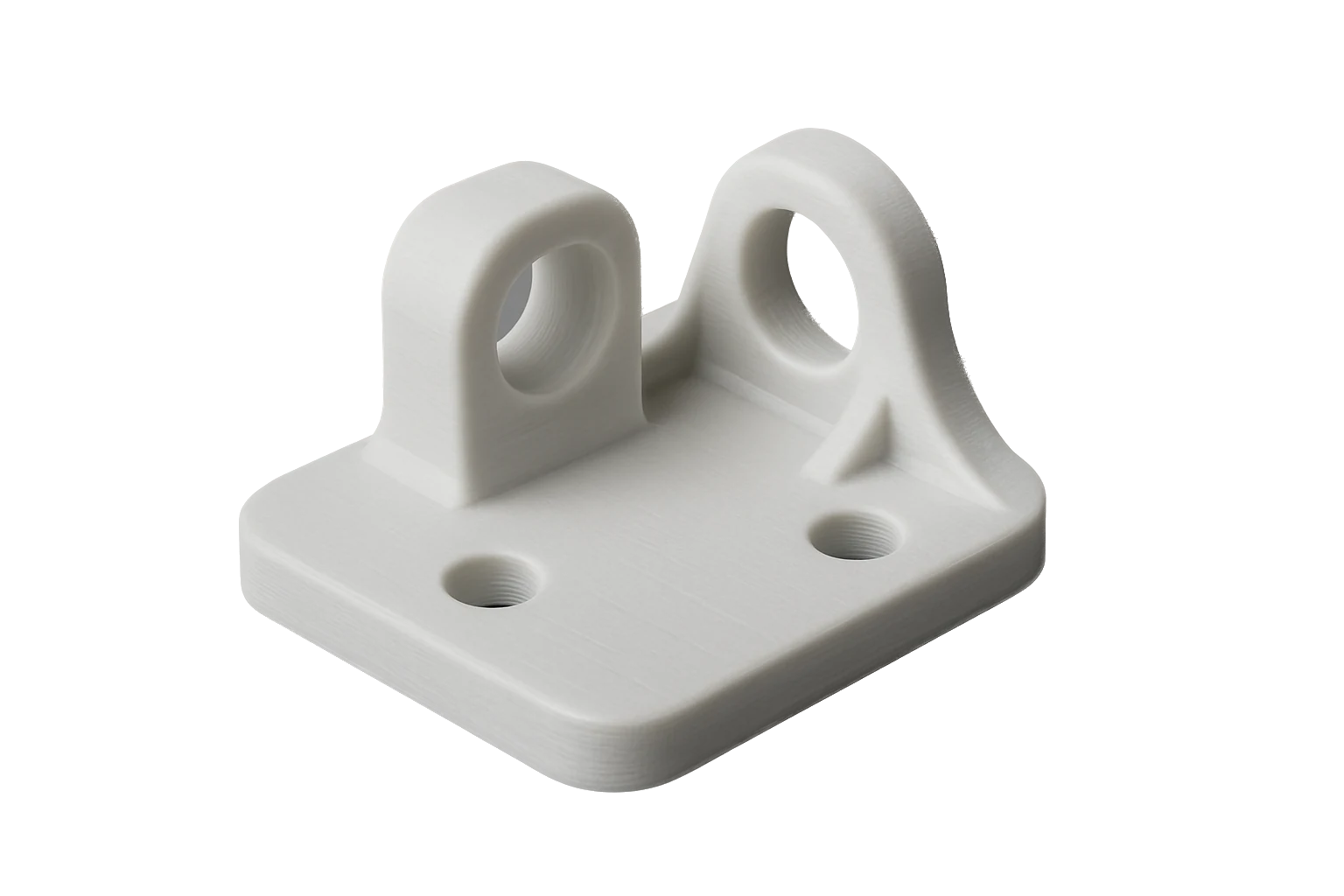 A lightweight functional prototype part 3D-printed in Rev1 HIPS, evenly wound