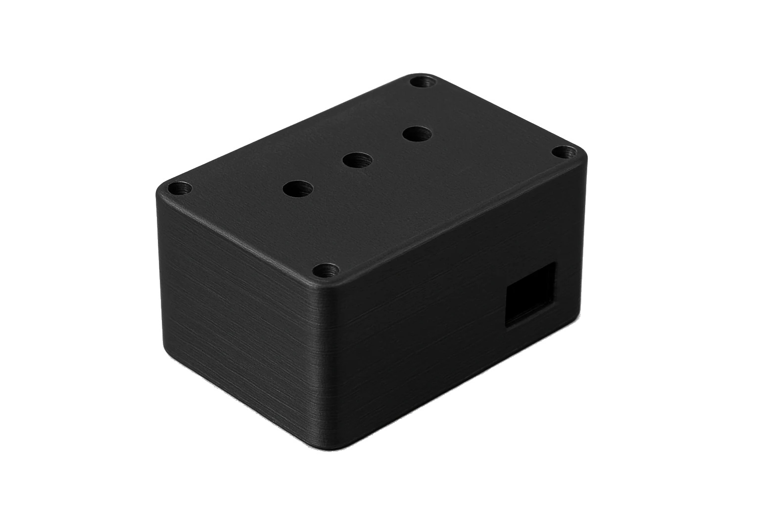 An electronics enclosure prototype box 3D-printed in Rev1 HIPS