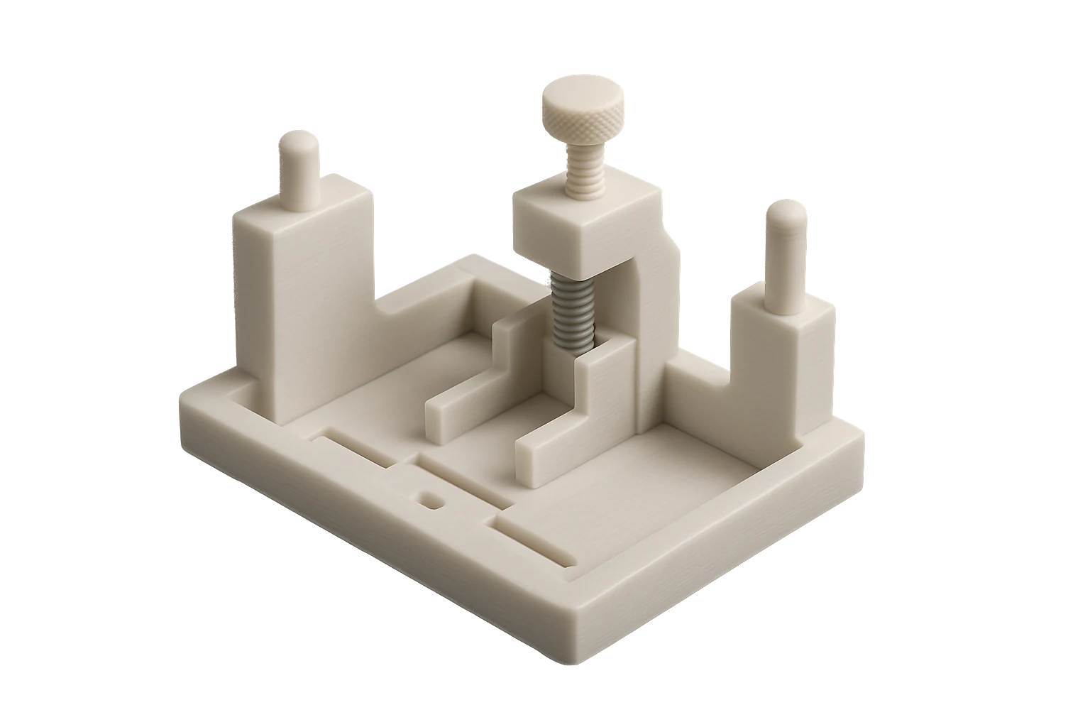 A precision assembly jig and fixture 3D-printed in Rev1 HIPS