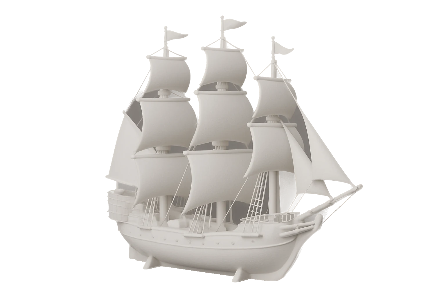 A sanded and primed display model bust 3D-printed in Rev1 HIPS