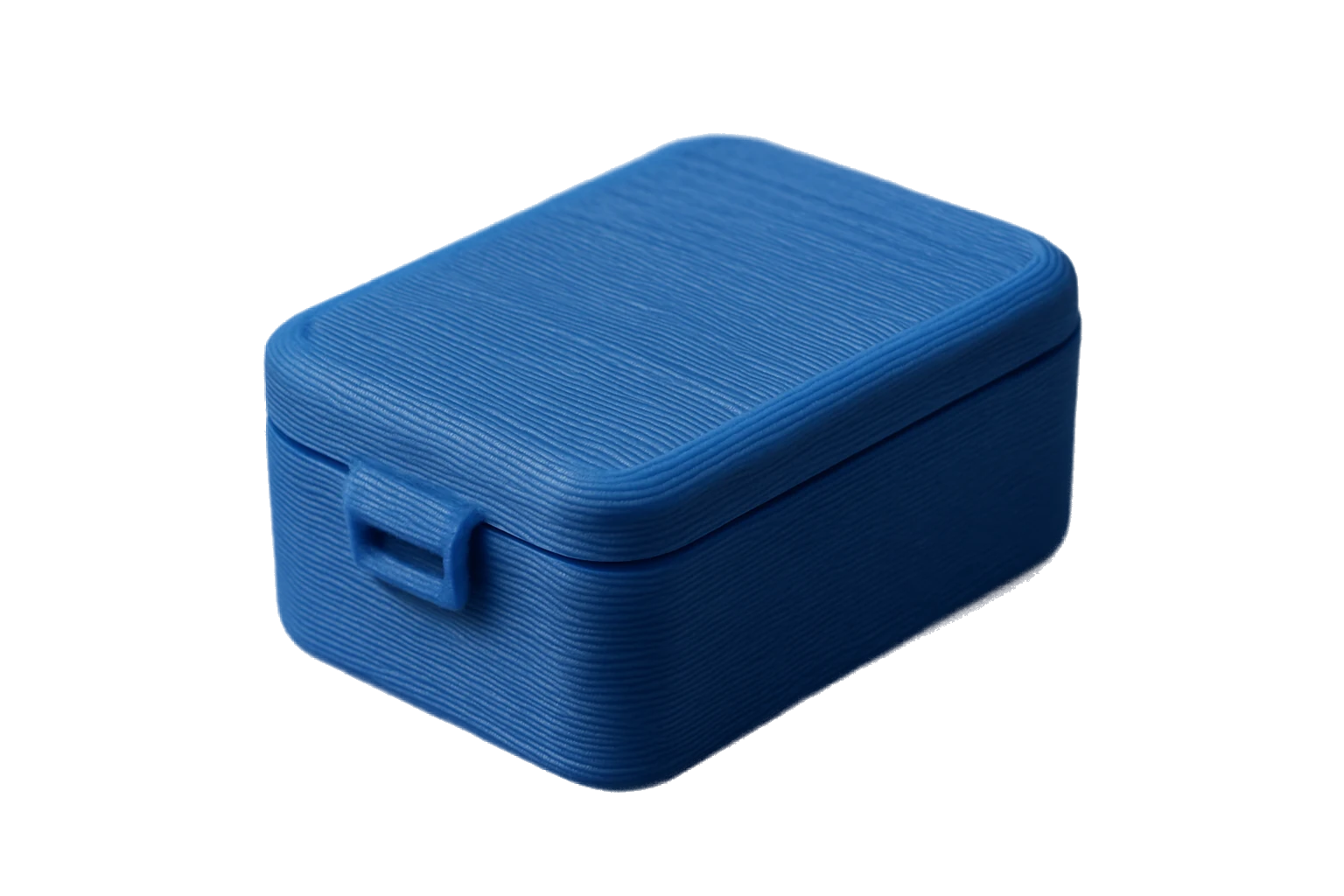 A living-hinge snap-fit box 3D-printed in Natural Rev1 PA Nylon
