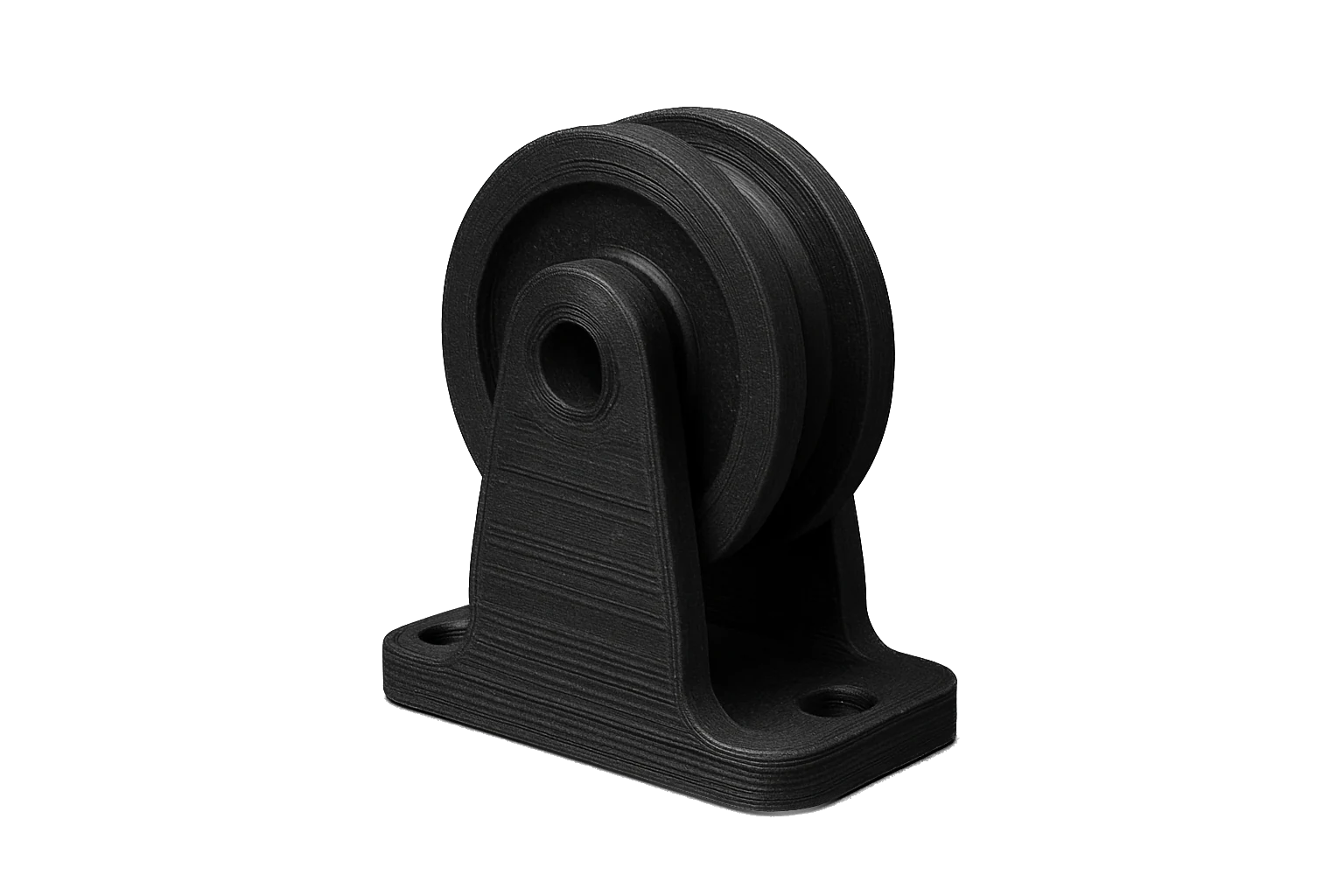 A structural under-hood bracket 3D-printed in Rev1 PAHT-CF High-Temp Carbon Fiber Nylon