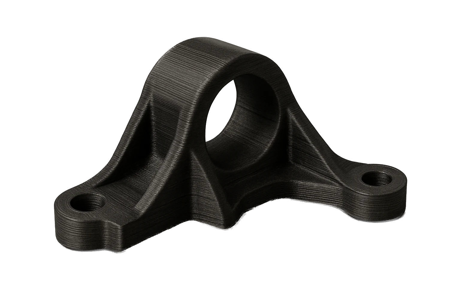 An under-hood bracket 3D-printed in Rev1 PC polycarbonate for a high-heat automotive application