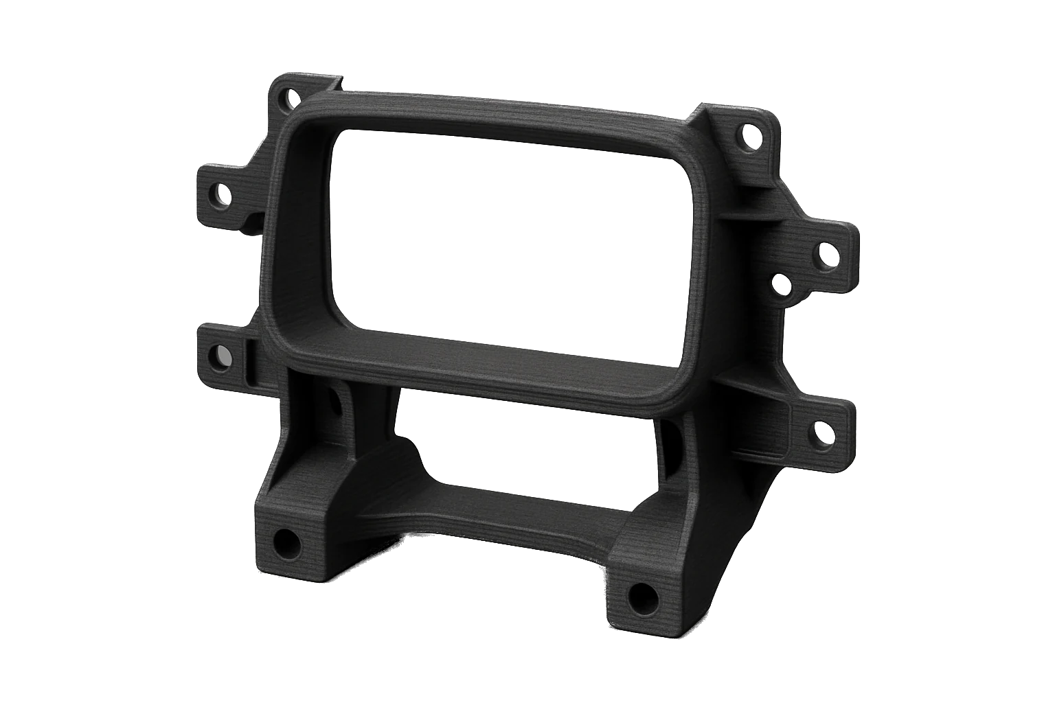 A functional part 3D-printed in black Rev1 PC-ABS Alloy for an automotive under-hood application