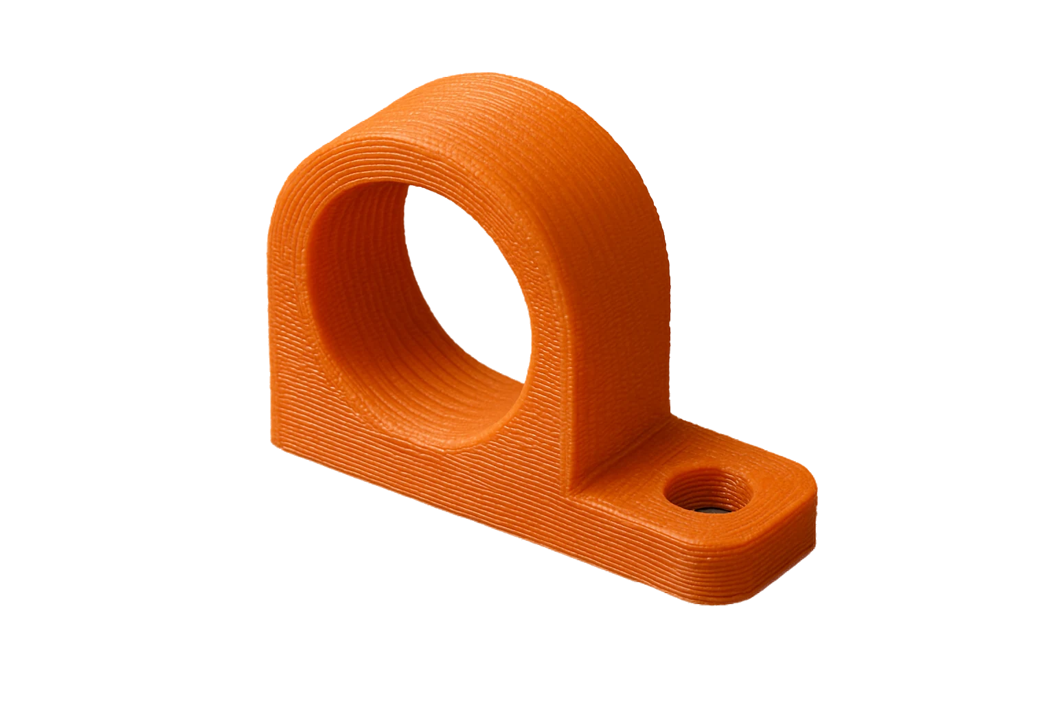 Part 3D-printed in Rev1 PETG Dark Orange — match a brand or build