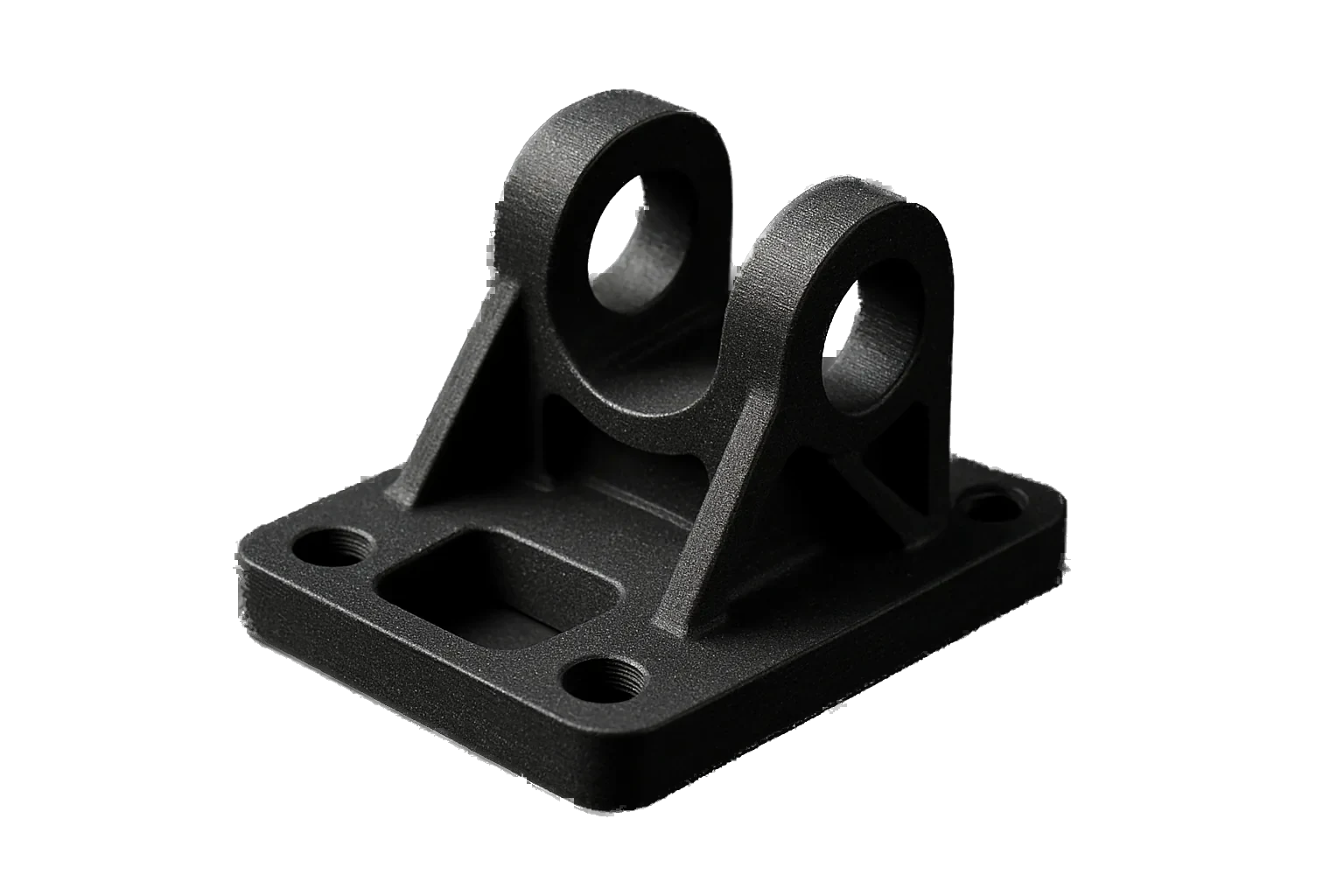 Functional mounting bracket 3D-printed in Rev1 PETG-CF carbon-fiber PETG