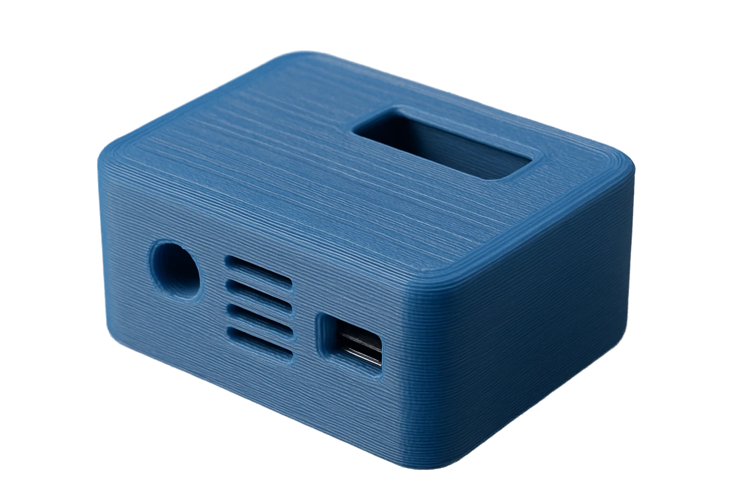 Parts 3D-printed in Rev1 PLA with a clean, smooth surface