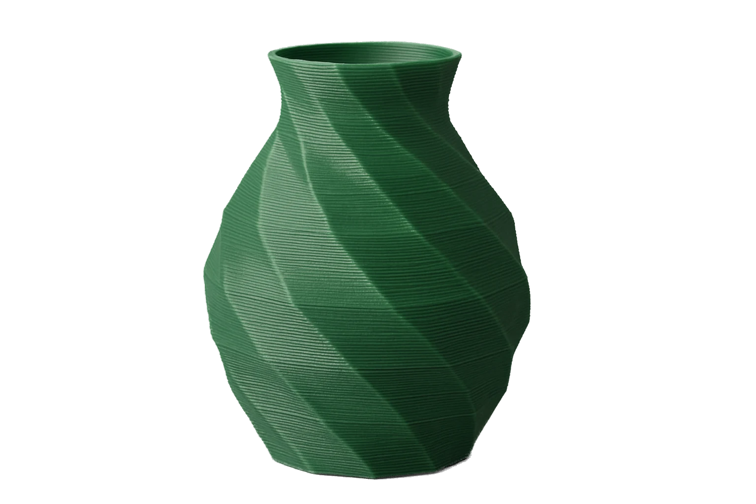Decorative vase 3D-printed in Rev1 PLA