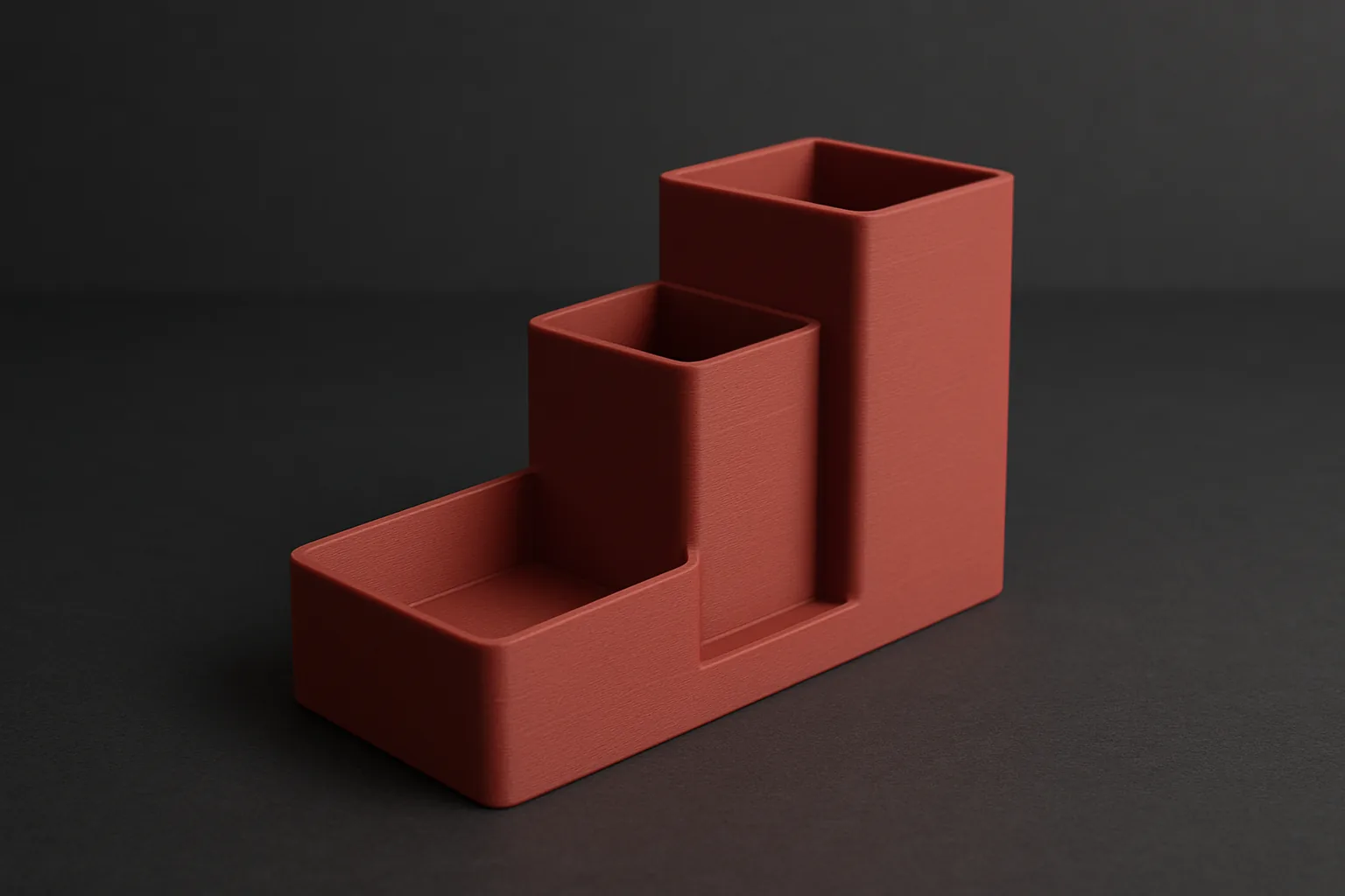 Desk organizer 3D-printed in Rev1 PLA Matte