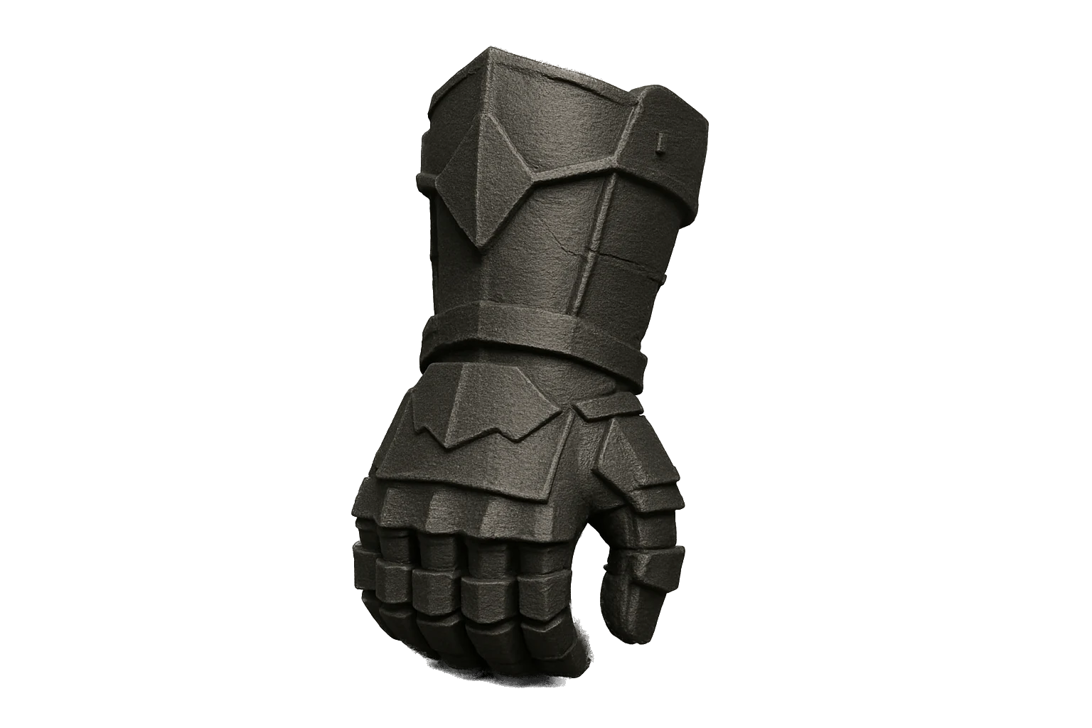 Rugged cosplay gauntlet 3D-printed in tough PLA Ultra
