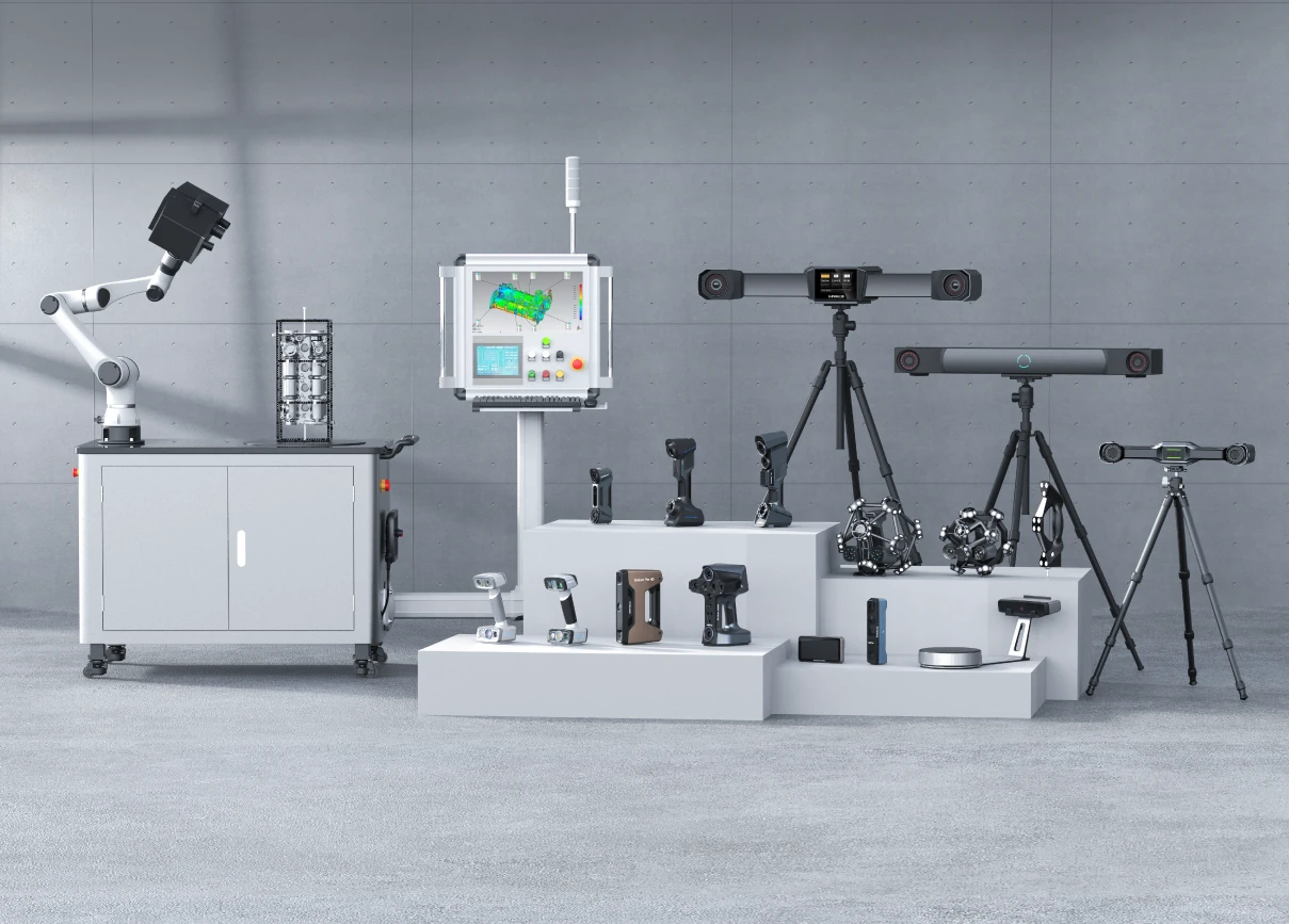 SHINING 3D scanner lineup compatible with BlueStar Mapping — handheld, desktop, and metrology scanners