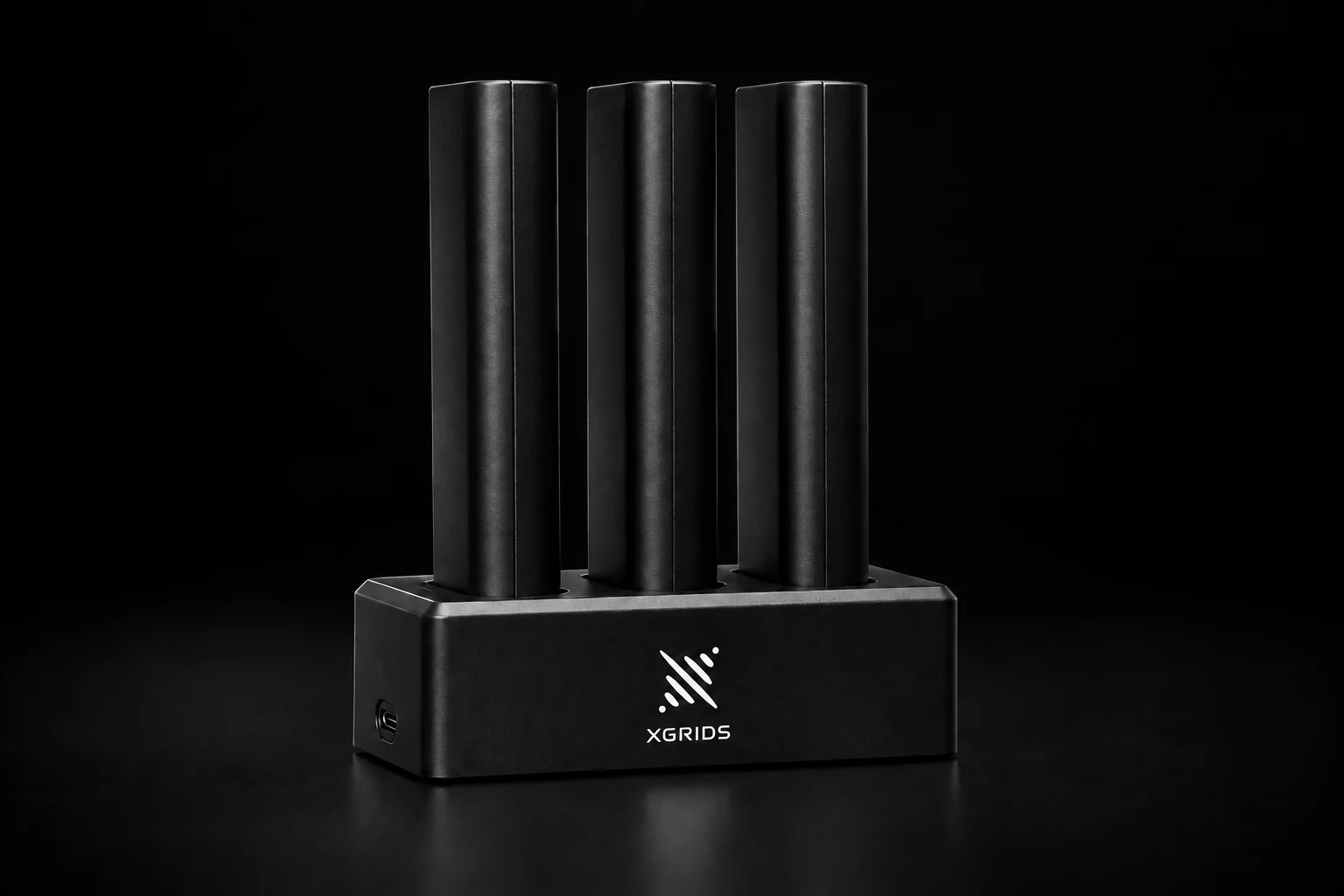 Quick-swap Lixel L3 batteries seated in the charging dock